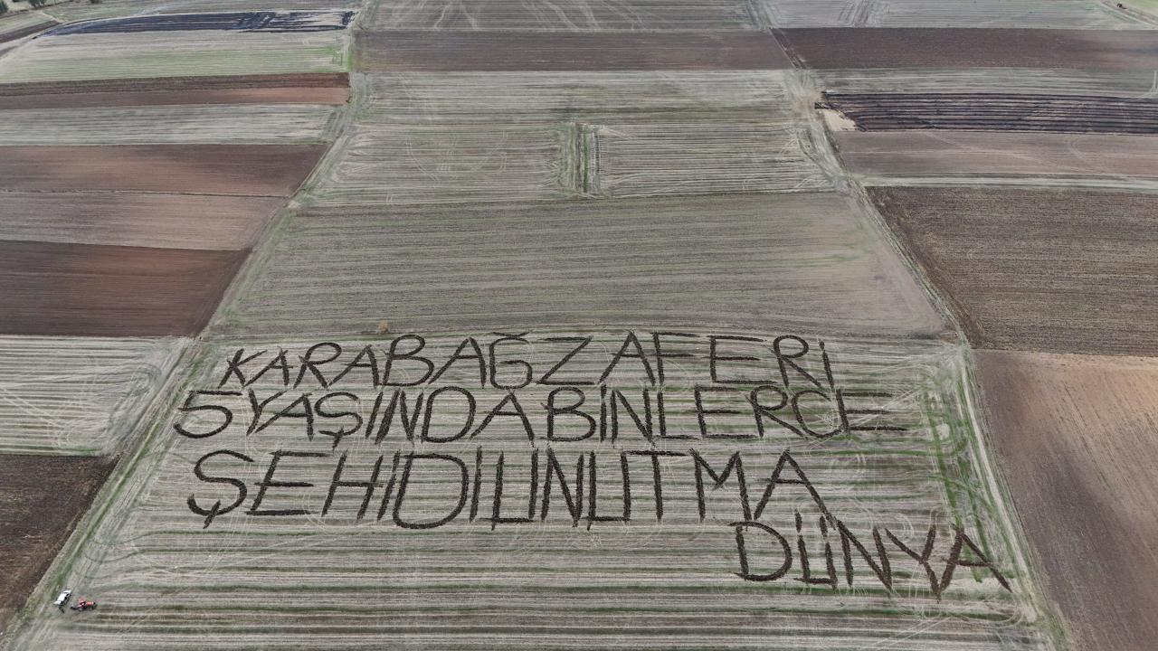 Kırklarelili çiftçiden Karabağ Zaferi mesajı kirklarelili ciftci karabag yazisi aa 2415676 NQCCYh